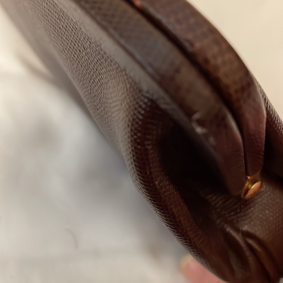 NEW Ann Taylor brown leather purse with gold chain. - Picture 12 of 12